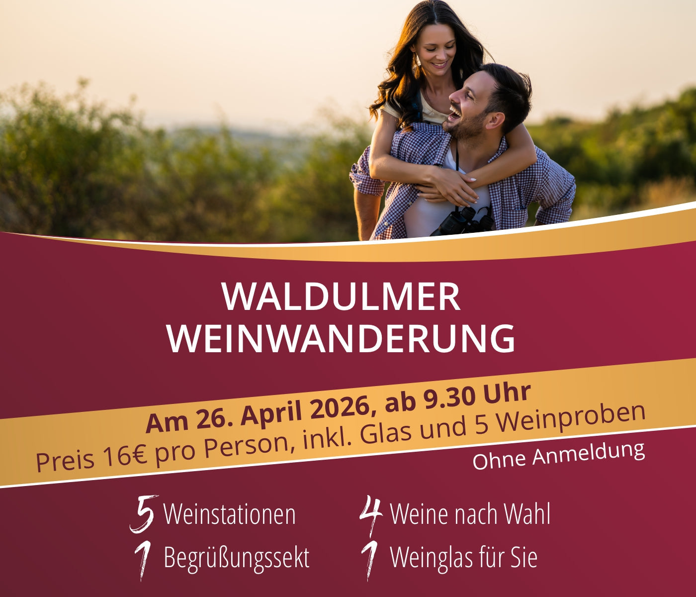 Waldulmer Weinwanderung am 26. April 2026