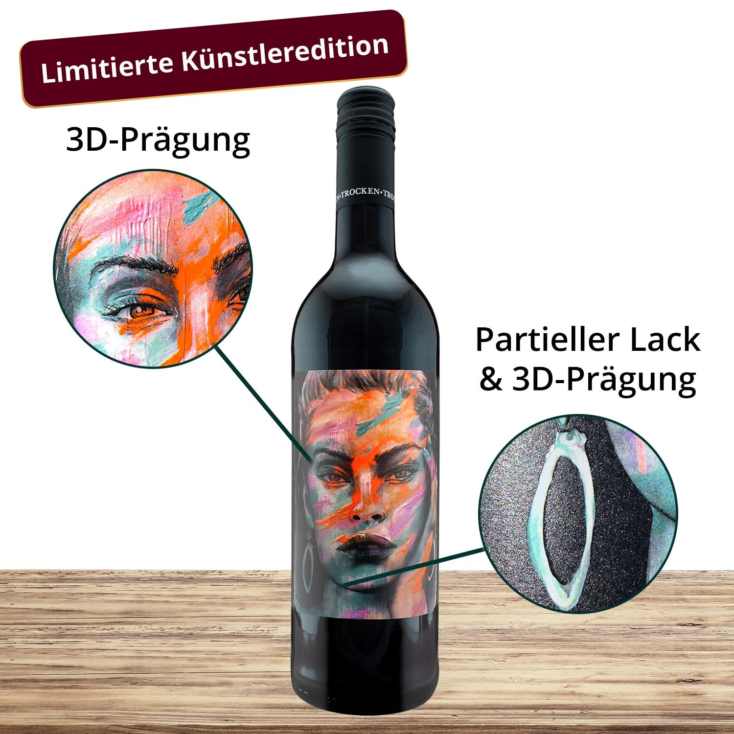 Kunst trifft Wein - Spätburgunder Rotwein